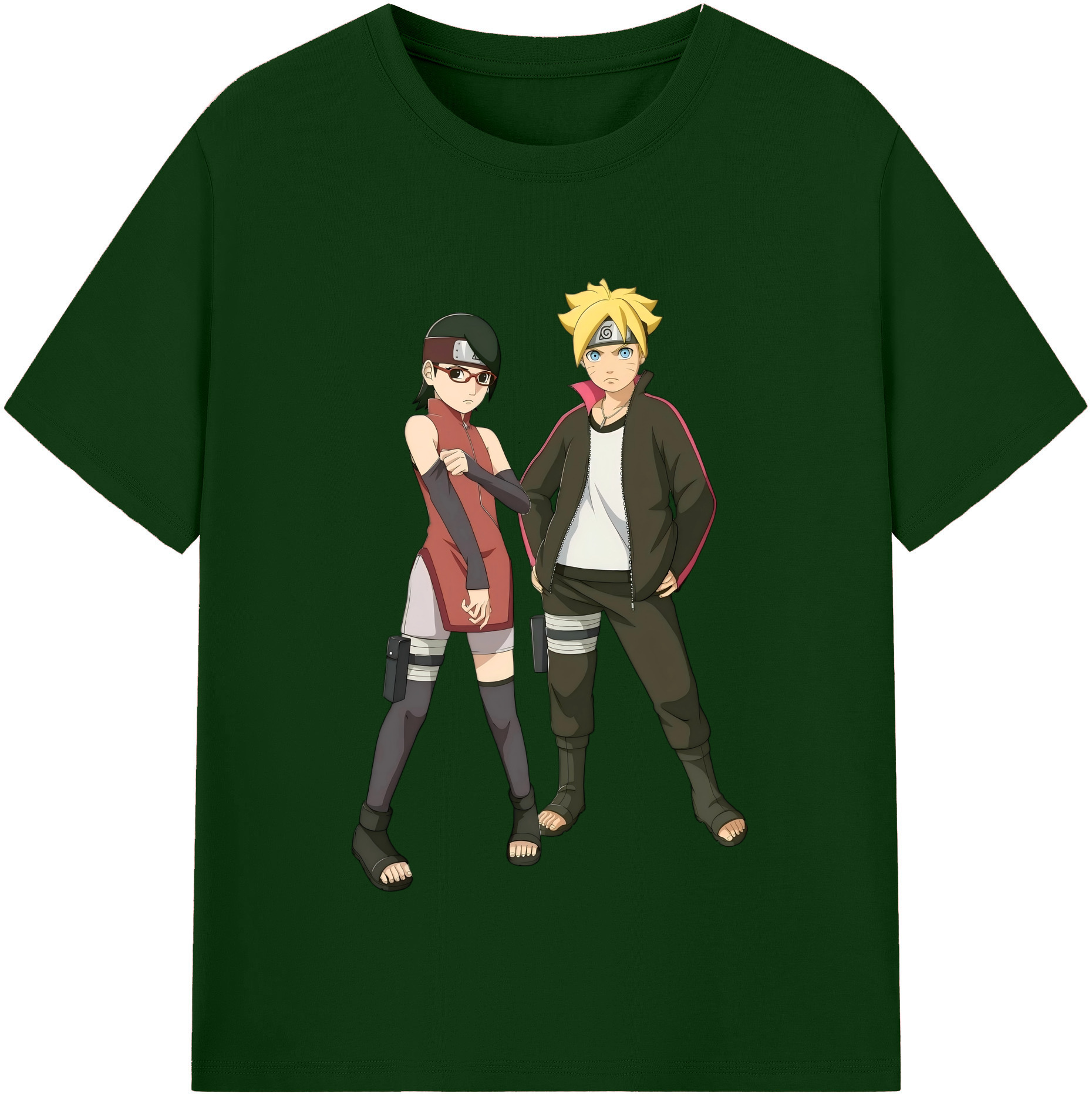 （画像用） NARUTO -ナルト- うずまき ボルト Uzumaki Boruto 綿100％半袖Tシャツ（フロントプリント）